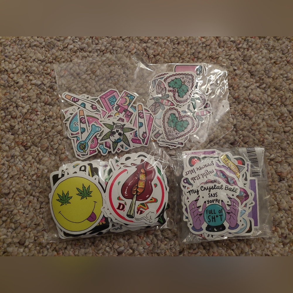 Cannabis friendly sticker bundle - over 100